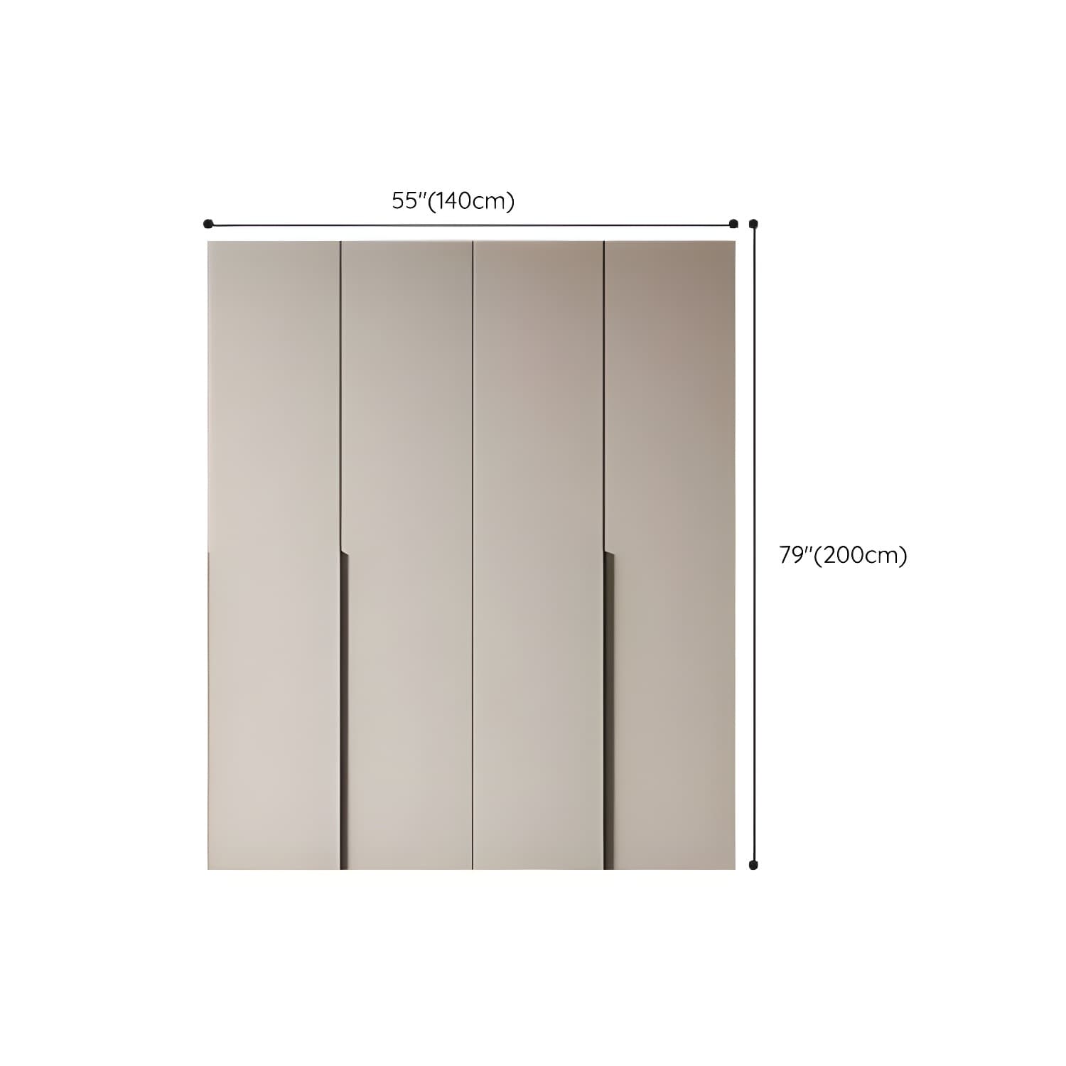 Modern Grey Wood Armoire with Solid Construction and Limited Warranty thumbnail 15