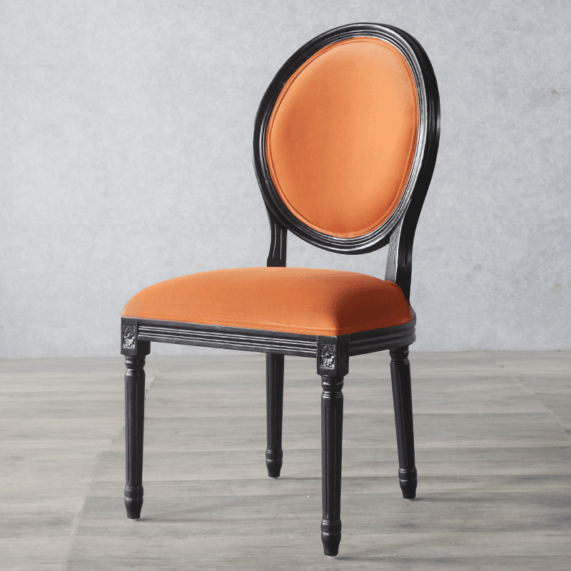 Victorian Style Side Chair with King Louis Back and Bordered Frame, Balanced Stability thumbnail 9