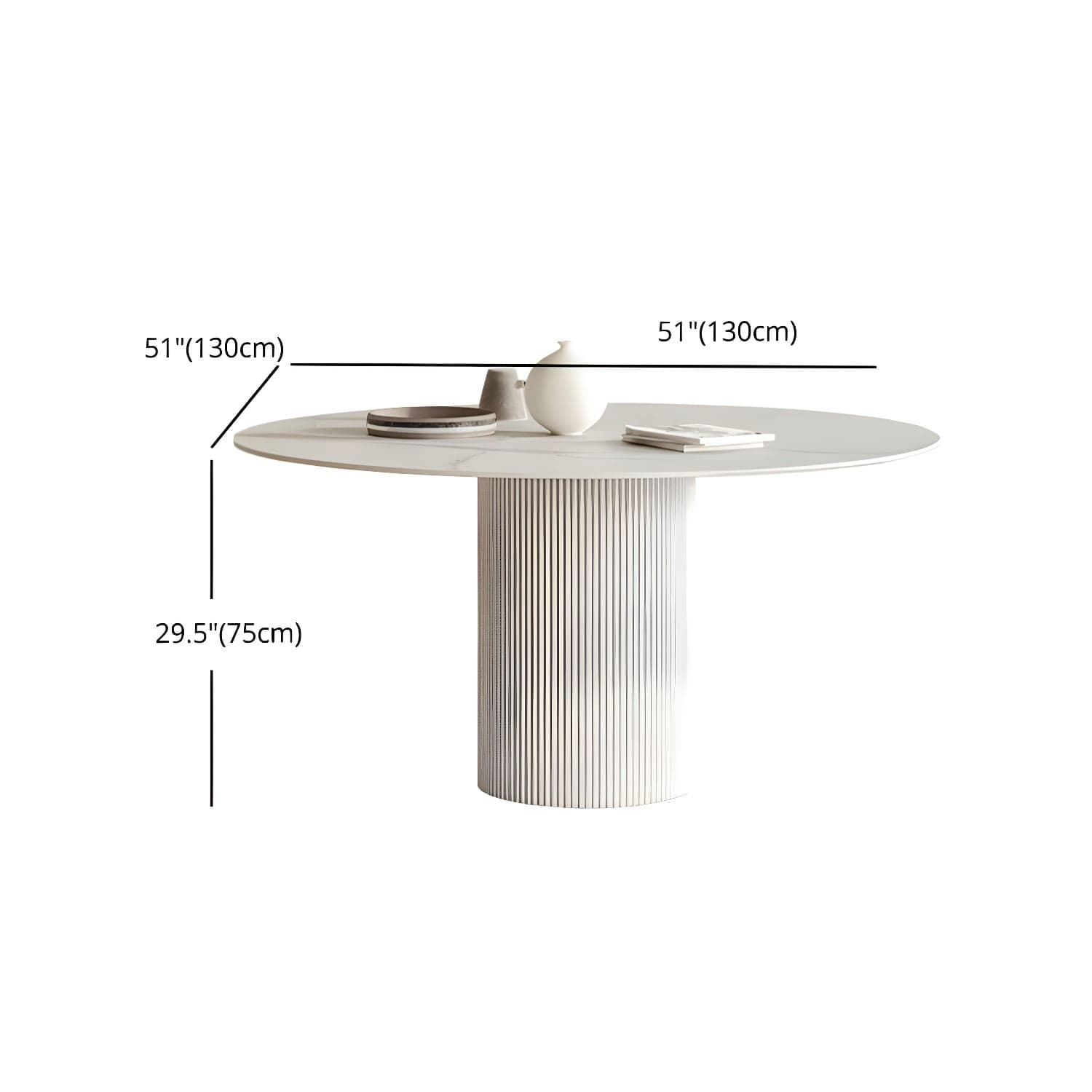 Modern 1/4/5/7 Pieces Dining Set Round Stone Dining Table for Dining Room thumbnail 12