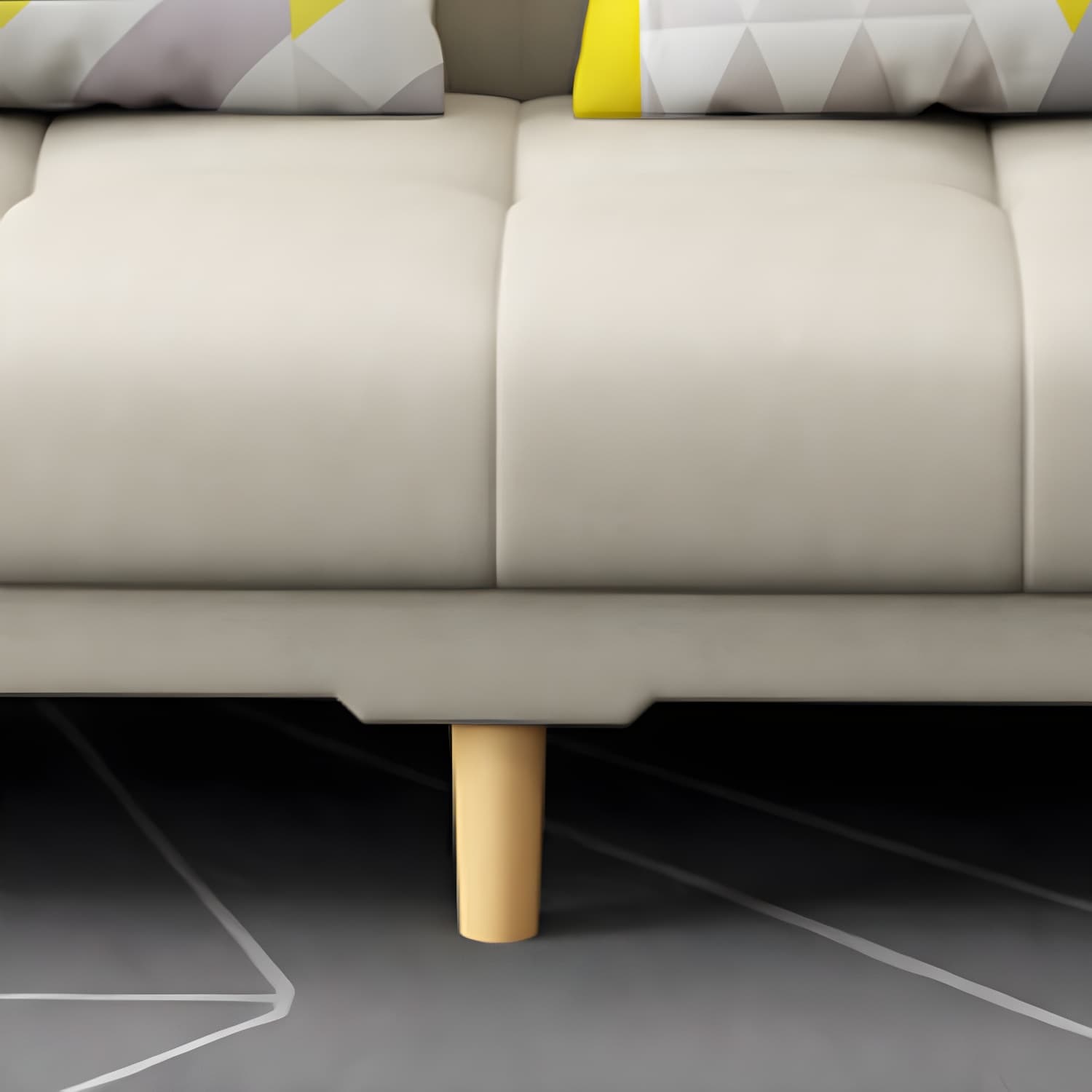 Square Arm Modern Storage Sofa with Biscuit Back Convertible Sofa for Living Room thumbnail 17