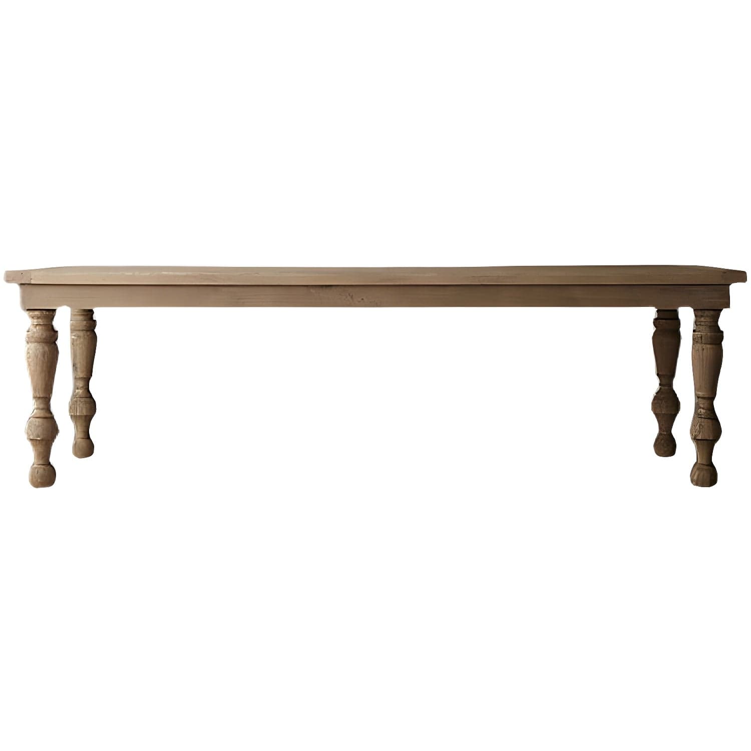 Modern Pine Wood Table Rectangle Dining Table with 4 Legs for Restaurant thumbnail 2