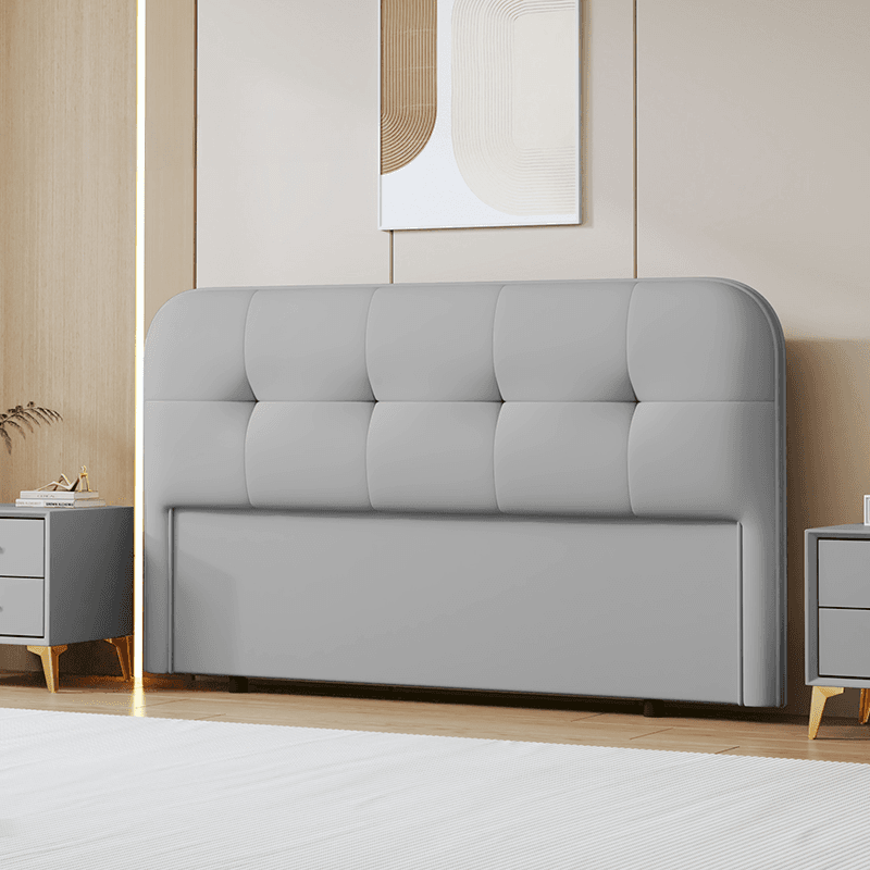 Modern Simple Style Panel Headboard with No Distressing, Piled Tufted Rectangle Design for King/Queen/Twin XL Bed, Featuring Sponge Upholstery and Standard Height thumbnail 3