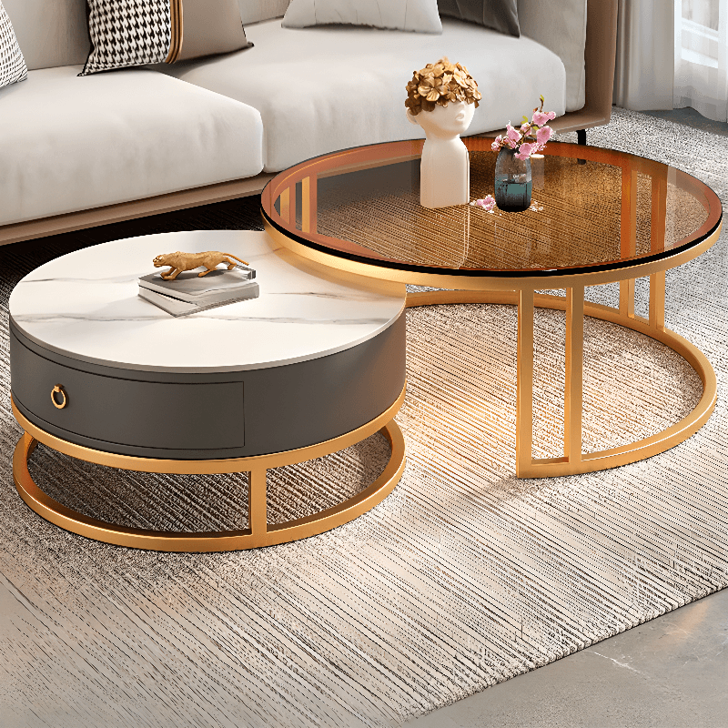 Nested Orbicular Framework Accent Table for Foyer Use thumbnail 6