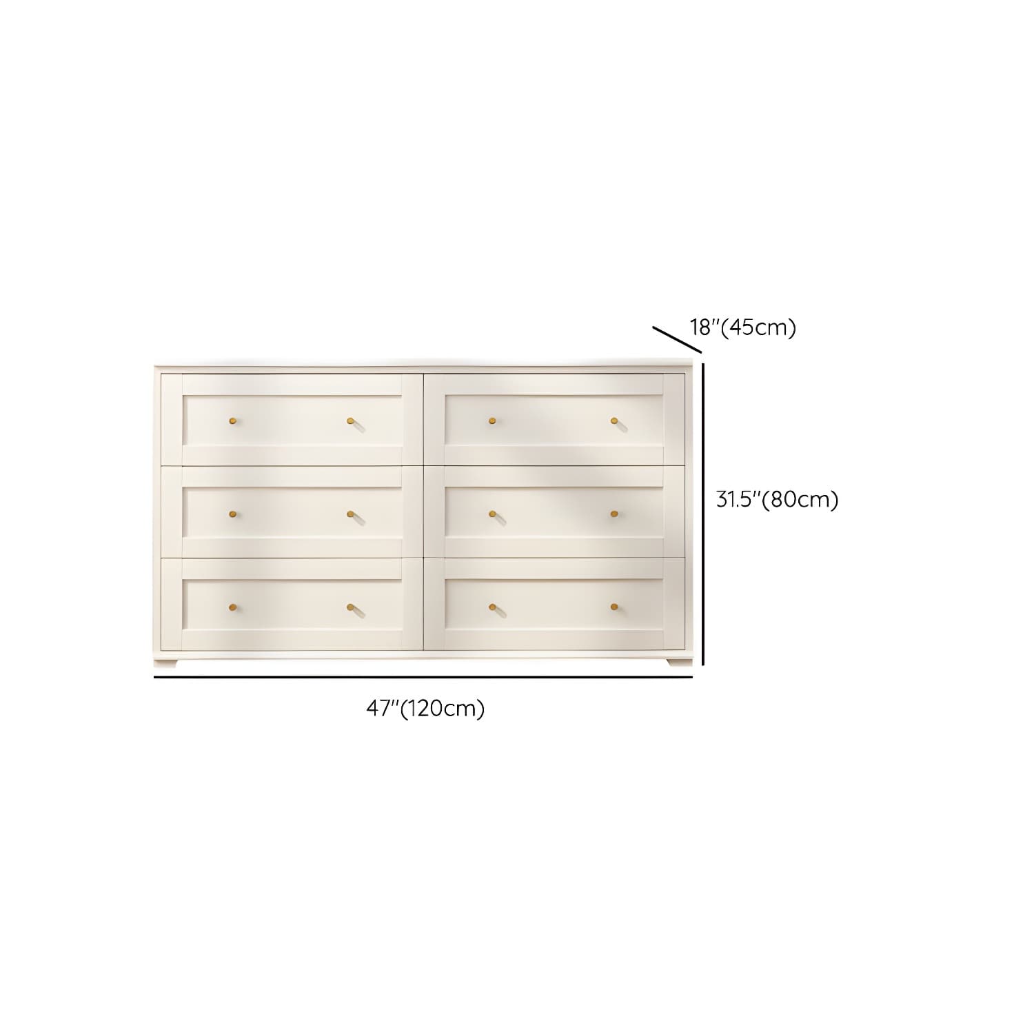 Modern Horizontal Double Dresser Birch Wood Storage Dresser for Bedroom - image 17