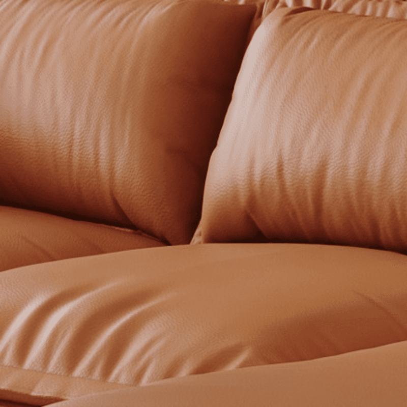 L-Shape Sofa Chaise with Dark/Cream/Cocoa Upholstery and Cotton Seat Fill thumbnail 9