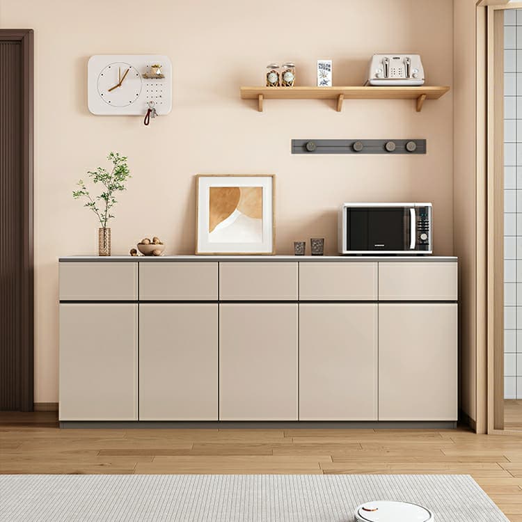 50'' Modern Wood Sideboard/Credenza with Drawers, Cabinets, and Non-adjustable Shelves thumbnail 3