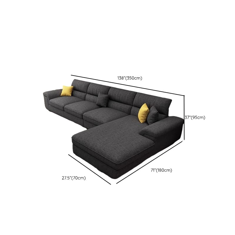 L-Shape Olive Green/Oatmeal/Midnight Black Right Upholstered Sofa Recliner in a Contemporary Style thumbnail 16
