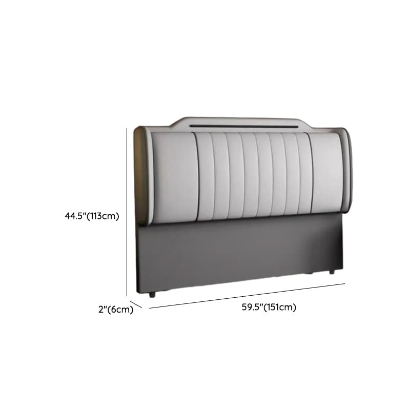 Art Deco Rectangular Wingback Timber Sponge headboard, With Legs, Size Full(54"W x 75"L), height Standard（36-55“） thumbnail 19