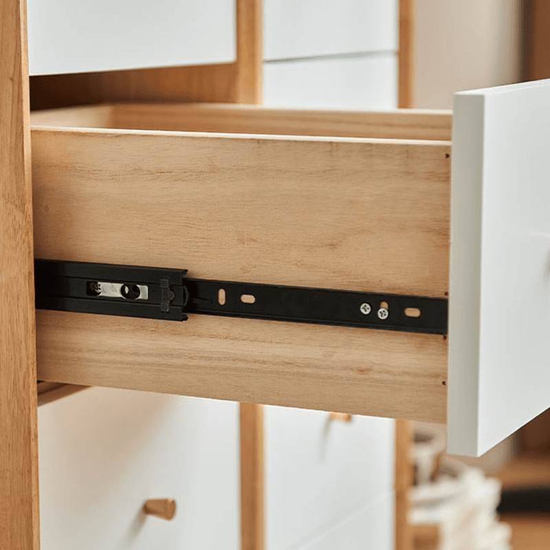 Minimalist Natural Wood Bachelor Chest with 6 Drawers, Vertical Orientation thumbnail 6
