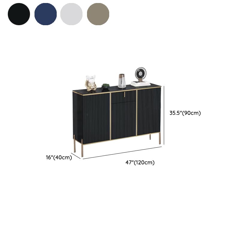 Glam Wood Sideboard Credenza with Cabinets and Drawers Assembly 40cm Width x 90cm Height - image 17