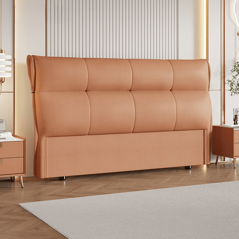 Art Deco Style Panel Headboard with No Distressing, Decorative-stitched Tufting, Rectangle Shape for Queen/Full/Twin XL Bed, Sponge Upholstery Fill, Standard Height thumbnail 6