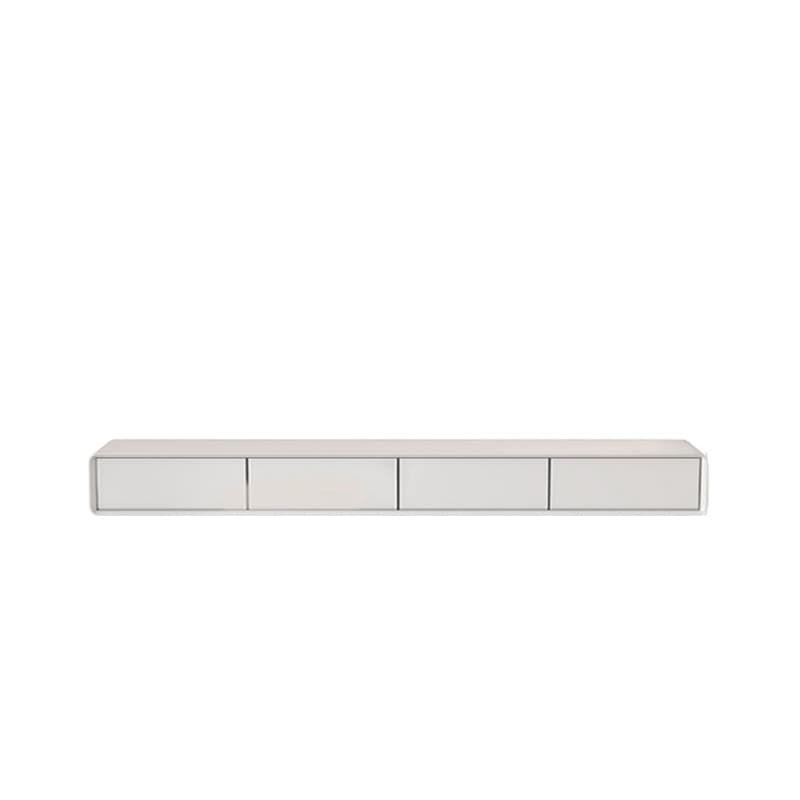 Floating Mount Rectangle TV Stand with Door Living Room Black/White/Natural/Walnut thumbnail 8