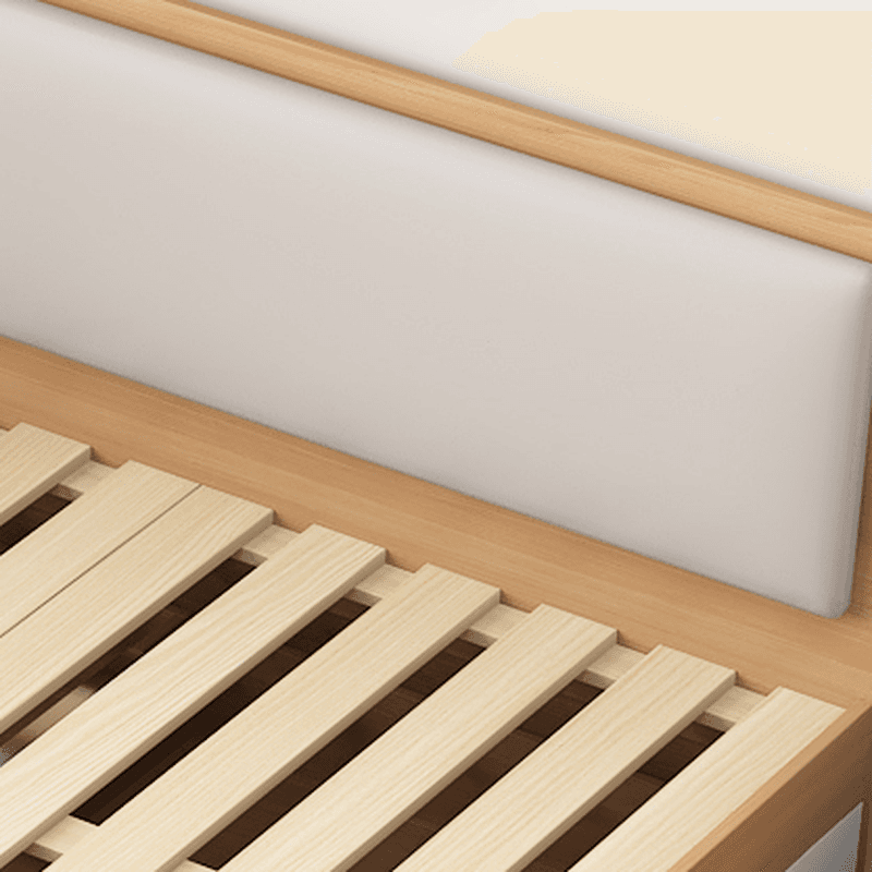 Natural Color Solid Color Storage Included Bed with 3 Storage Boxes for Bedroom thumbnail 5