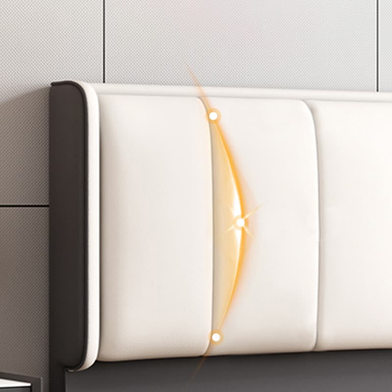 Trendy Panel Headboard in Natural Wood with No Distressing, Rectangle Shape for Twin XL/Full/Queen Bed, Featuring Sponge Upholstery Fill and Standard Height thumbnail 10