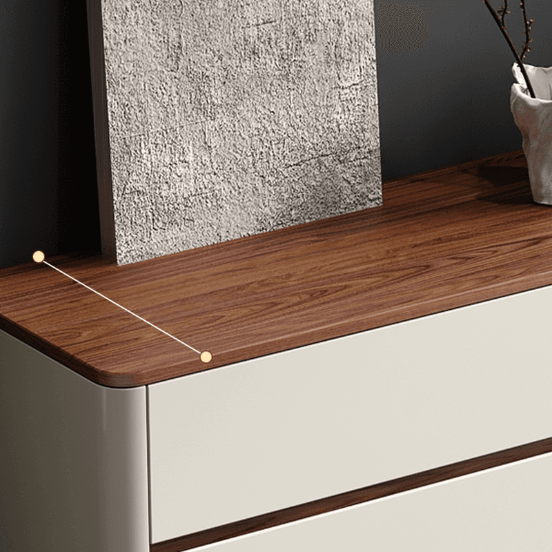 Off-White Simplistic Composite Wood Double Dresser/Bachelor Chest/Lingerie Chest with 8/6/3 Drawers in Horizontal/Vertical Orientation thumbnail 5