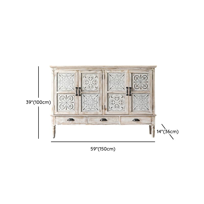14.2'' Wood Rectangular Traditional Accent Cabinets with Drawers and Cabinet Included thumbnail 15