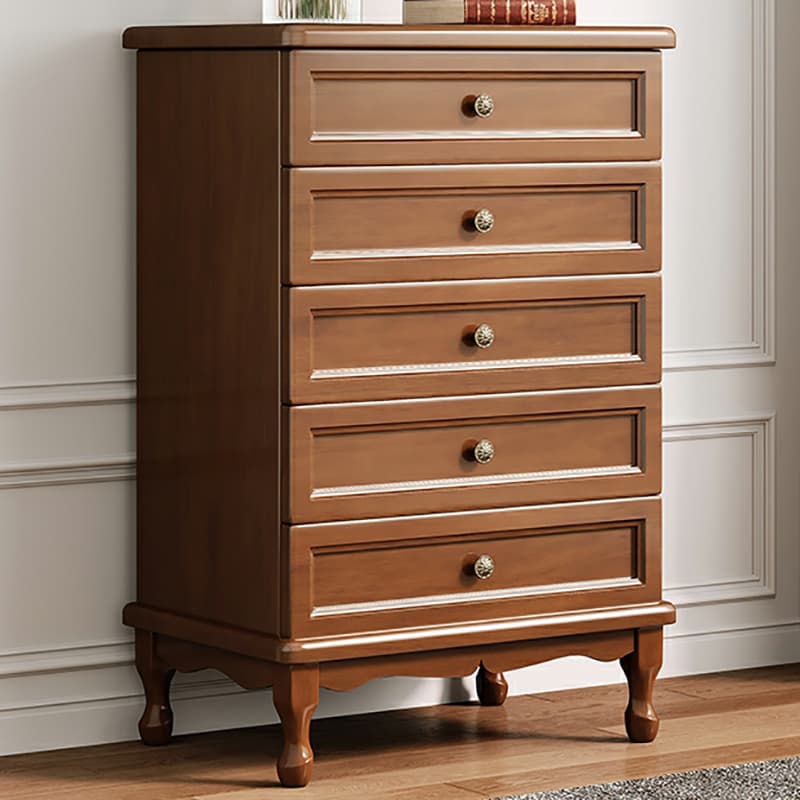 Solid Wood Countertop Storage Chest Traditional Style with Drawers thumbnail 3