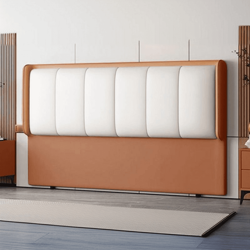 Simplistic Style Wingback Headboard in Lumber with No Distressing, Rectangular Shape for King/Queen/Full Bed, Featuring Sponge Upholstery Fill and Standard Height thumbnail 8