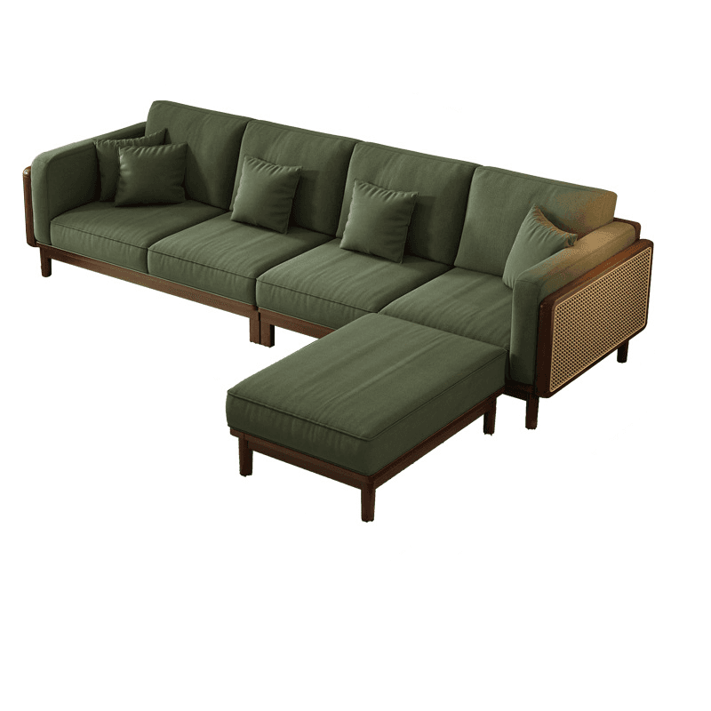 Victorian Style Jade Green Sofa Couch/Single Sofa for Sitting Room with 1 to 5 Pillows thumbnail 9