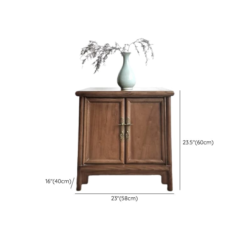 Classic Elm Wood Unattached Utility Cabinet for Drawing Room thumbnail 8