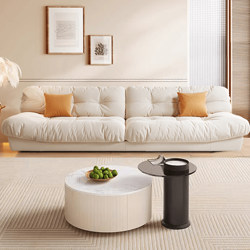 L-Shape/Straight Sofa/Corner Sectional, Left/Horizontal Orientation with Button-tufted Detail thumbnail 1