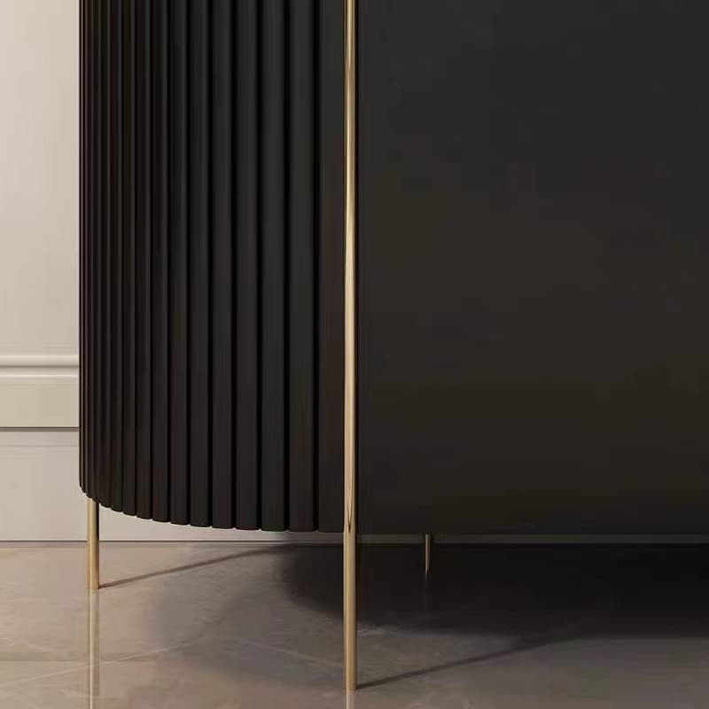 Glamorous Ground Sideboard with Standard/Narrow Size, 1 Shelf, Cabinets, Sintered Stone Countertop, and 2 Doors thumbnail 9