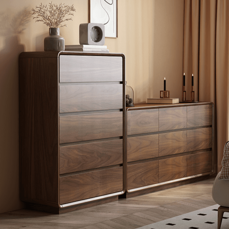 Cocoa Casual Rubberwood Double Dresser/Lingerie Chest with 9 Drawers/6 Drawers/8 Drawers Horizontal/Vertical thumbnail 2