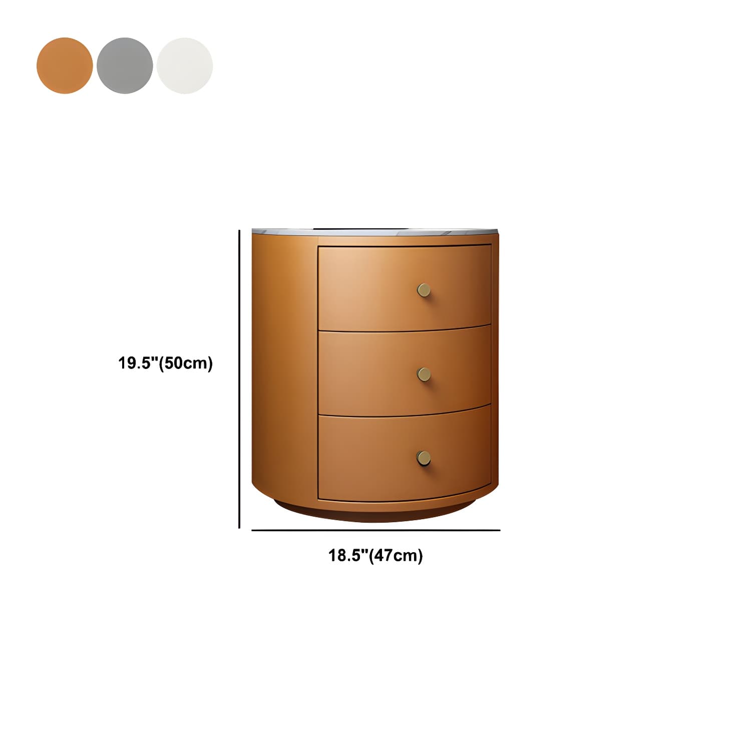 Modern Faux Leather Nightstand Table Solid Wood Drawer Storage Bed Nightstand thumbnail 12