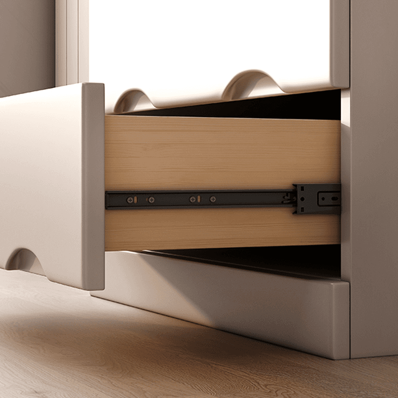 Light Gray Simple Cube Console Dresser for Parlor thumbnail 4