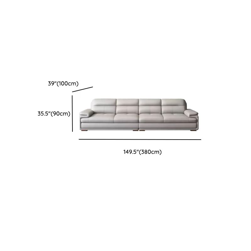 Versatile Straight/L-Shape White Sofa/Sofa Recliner with Horizontal/Right Hand Facing Orientation thumbnail 17