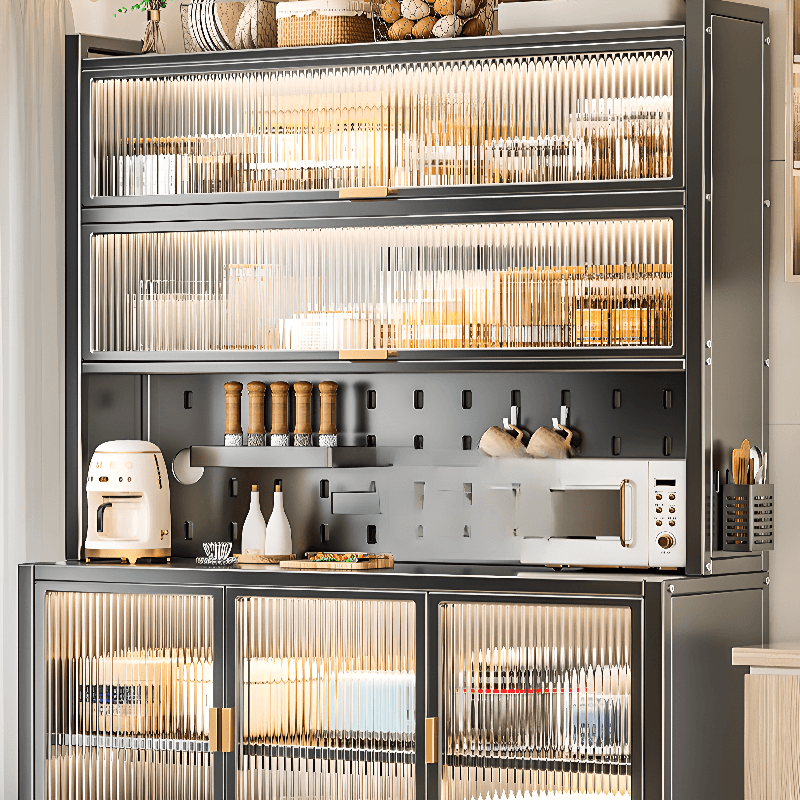 Modern Alloy Kitchen Storage, Alterable Shelf & Functional Storage Cabinet, 4 Doors/3 Doors/5 Doors, Standard thumbnail 8