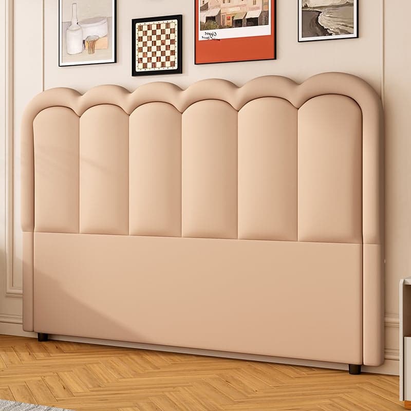Modish Style Panel Headboard in Pine Wood with No Distressing for King/Queen/Full Bed, Featuring Sponge Upholstery Fill and Free-standing Standard Installation with Standard Height thumbnail 2