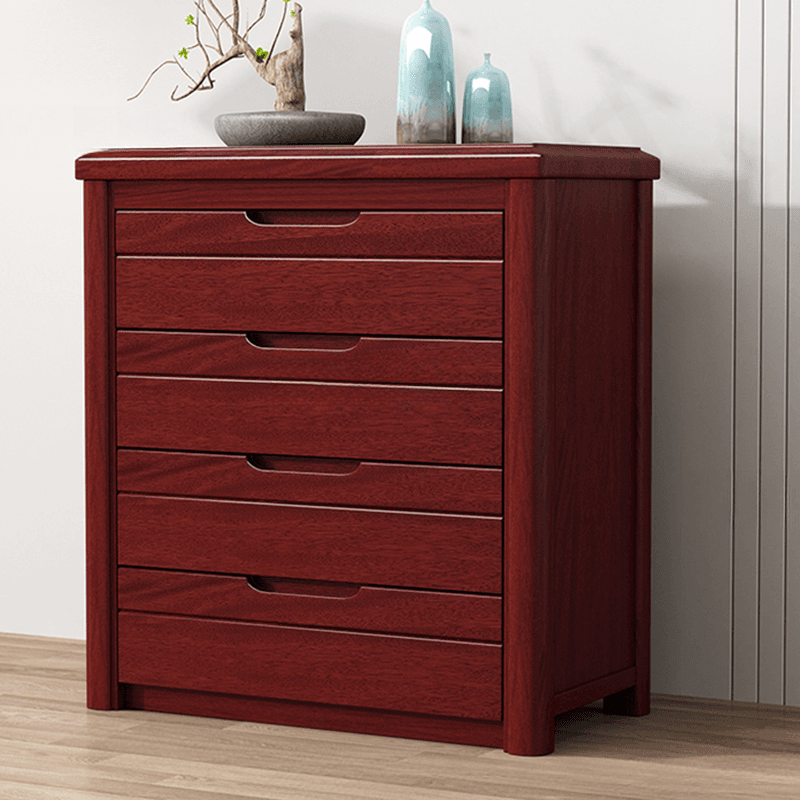 Trendy Walnut Wood Lingerie Chest/Double Dresser with 5/4/6 Drawers in Vertical/Horizontal Orientation thumbnail 5