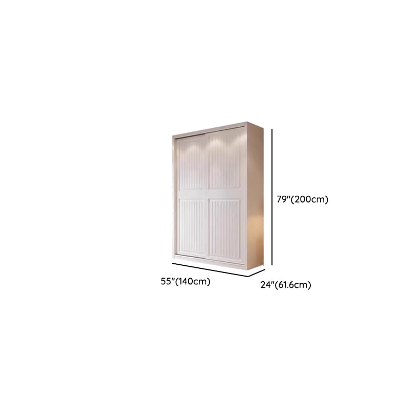 White Modish Manufactured Wood Independent Armoire Cabinet with Soft Close Drawer, Soft Close Door, and Interior Shelves thumbnail 10