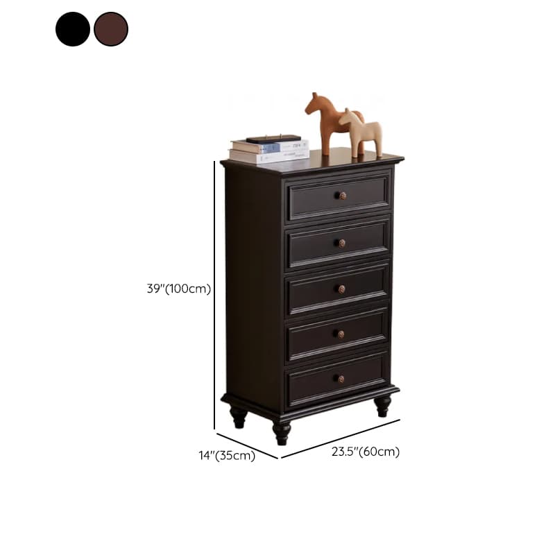 Casual Raw Wood Console Dresser/Semainier with 5/7/9 Drawers in Horizontal/Vertical Orientation thumbnail 11