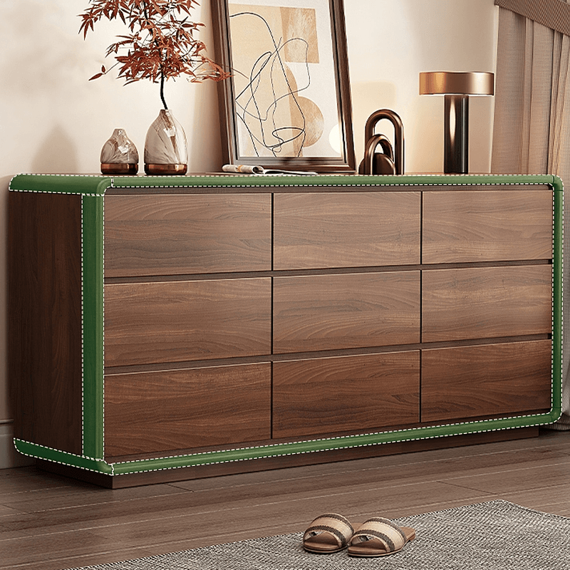 Modish Raw Wood Square Double Dresser/Bachelor Chest/Wardrobe Chest with 6 Drawers/7 Drawers/5 Drawers in Horizontal/Vertical Orientation thumbnail 6