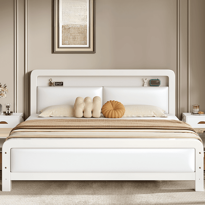 Minimalist Solid Color Iron Storage Included Bed with Leg for Living Room thumbnail 8