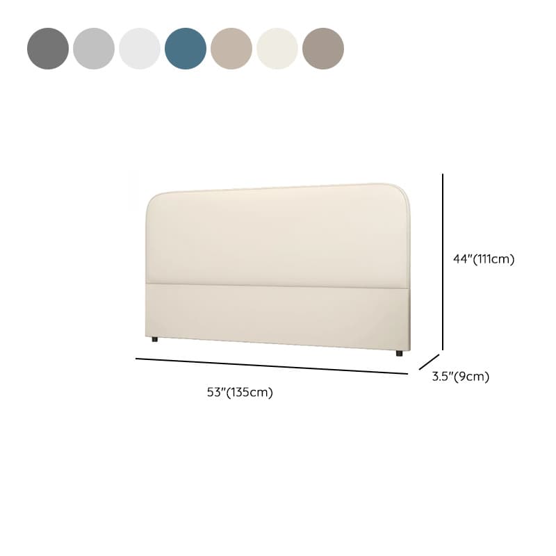 Modish No Distressing Timber Panel Headboard with Arched Shape for King/Queen/Full Bed, Featuring Sponge Fill and Standard Height thumbnail 19