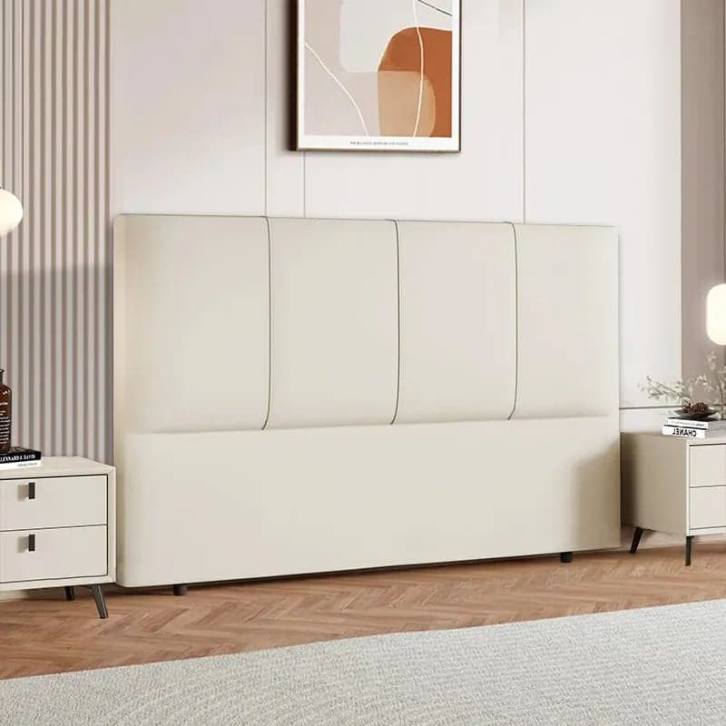 Modish Panel Headboard in Pine Wood with No Distressing, Rectangle Shape for King/Queen/Full Bed, Featuring Sponge Upholstery and Standard Height thumbnail 7