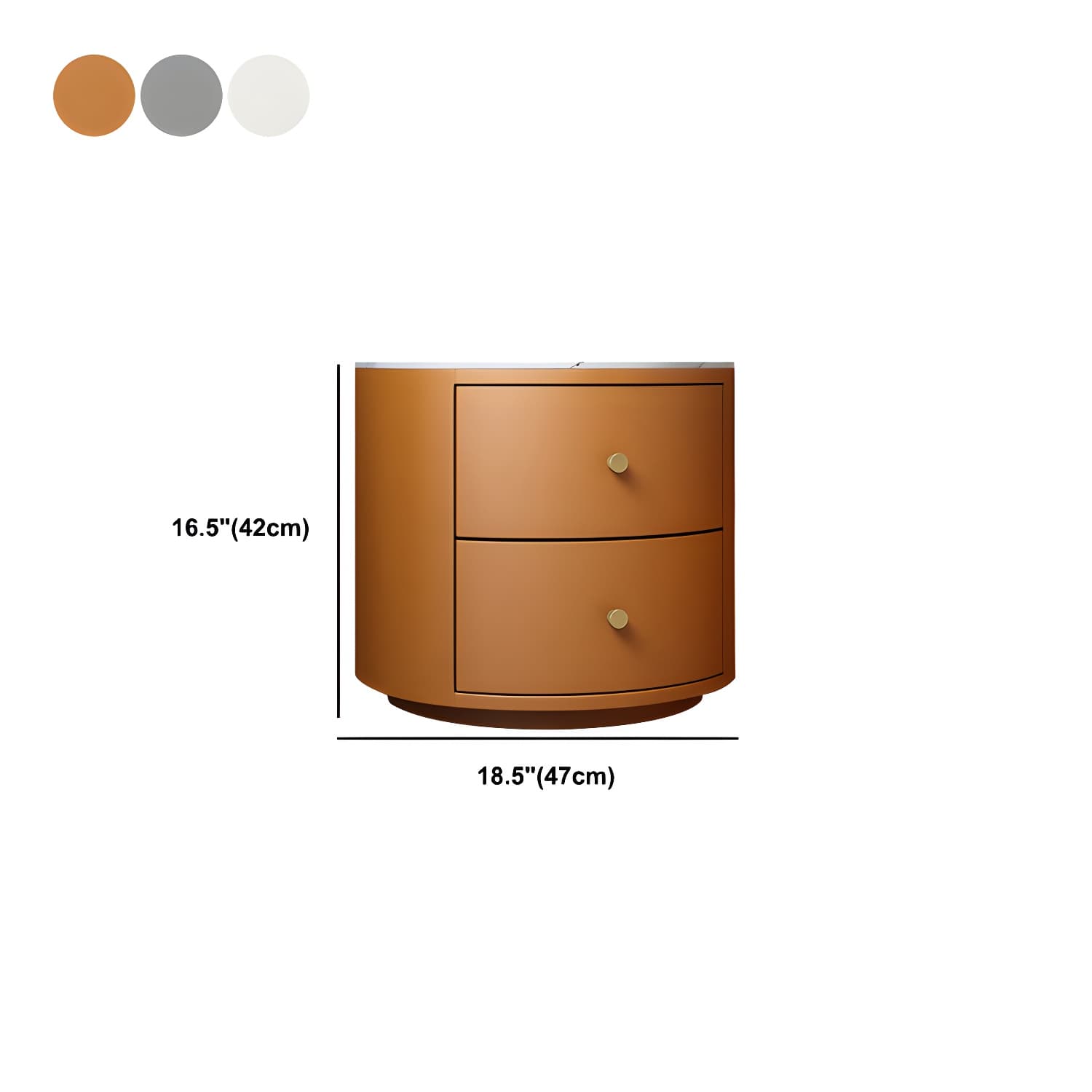Modern Faux Leather Nightstand Table Solid Wood Drawer Storage Bed Nightstand thumbnail 11