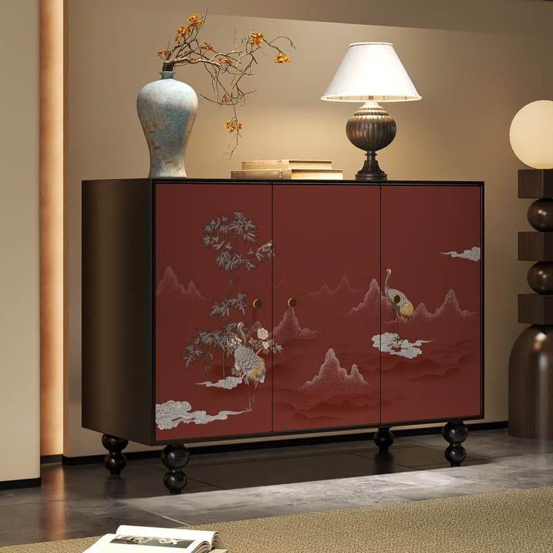 Trendy Rectangle Standalone Accent Cabinet in Ink with Manufactured Wood and Cabinet Knobs thumbnail 8