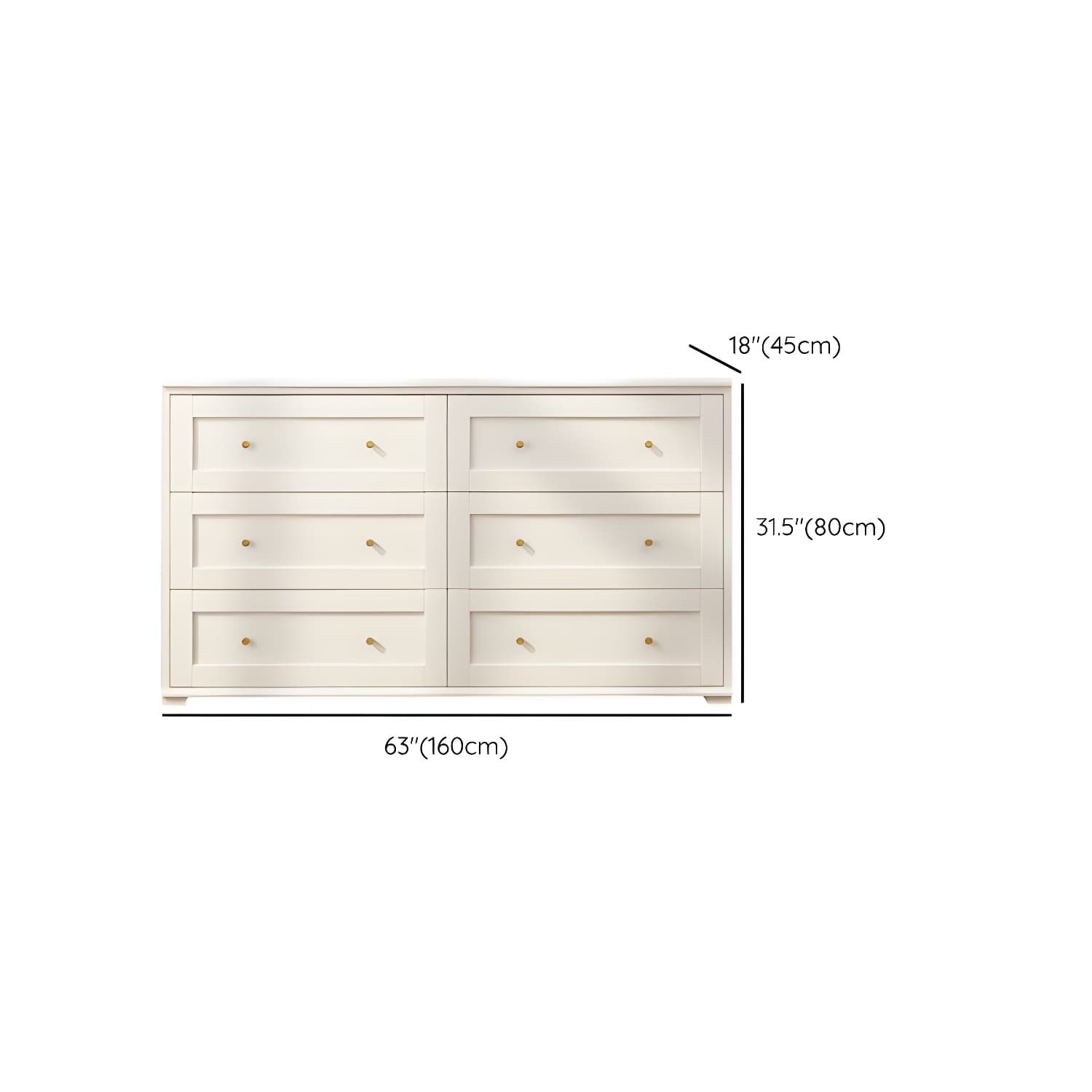 Modern Horizontal Double Dresser Birch Wood Storage Dresser for Bedroom - image 19