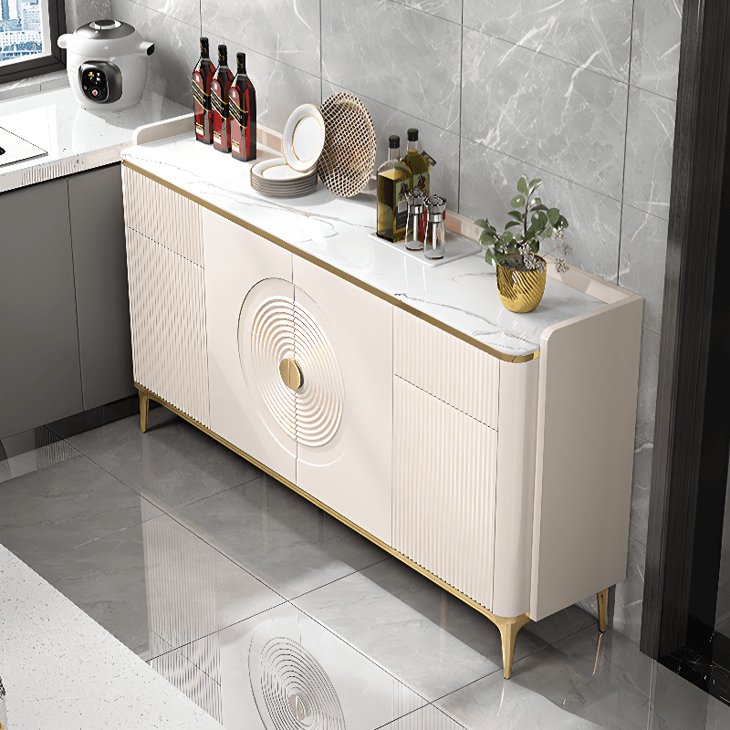 Art Deco Ground Sideboard/Server, Independent with Kitchen Tool Storage and Counter Slab thumbnail 13
