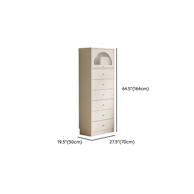 Chalk Casual Composite Wood Combo Dresser with Shelves, 6/3/5 Drawers, Hutch, Vertical thumbnail 29