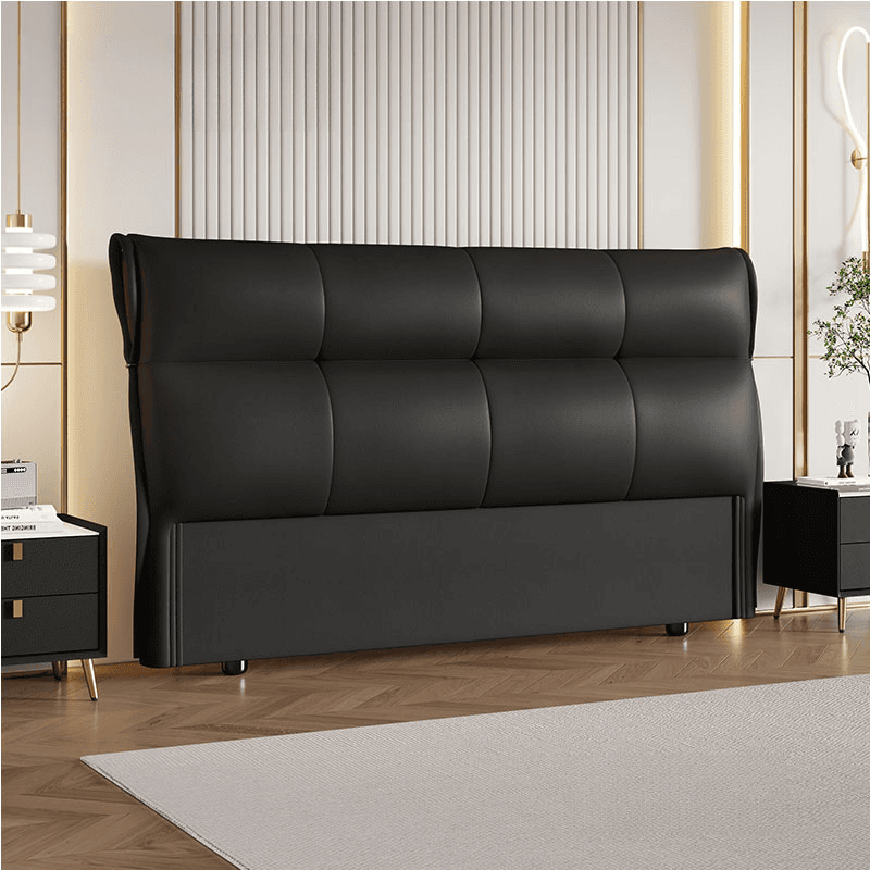 Art Deco Style Panel Headboard with No Distressing, Decorative-stitched Tufting, Rectangle Shape for Queen/Full/Twin XL Bed, Sponge Upholstery Fill, Standard Height thumbnail 1