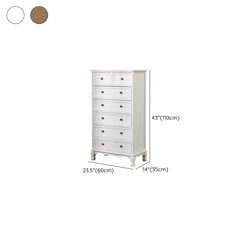Modern Wooden Bachelor Chest with Vertical Drawers with Drawers thumbnail 23