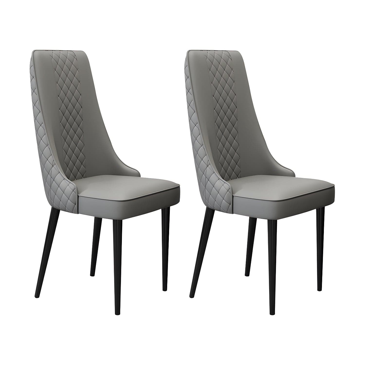 Glam Style Side Chair Leather Parsons Indoor Dining Chair for Living Room thumbnail 5
