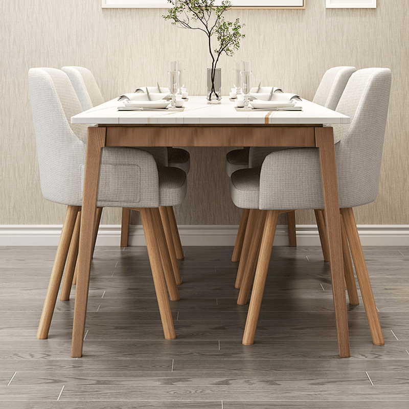 Rotatable/Non-Rotatable Steady Outlined Upholstered Arm Chair for Dinette with Solid Back and Foot Pads in a Modish Style thumbnail 12