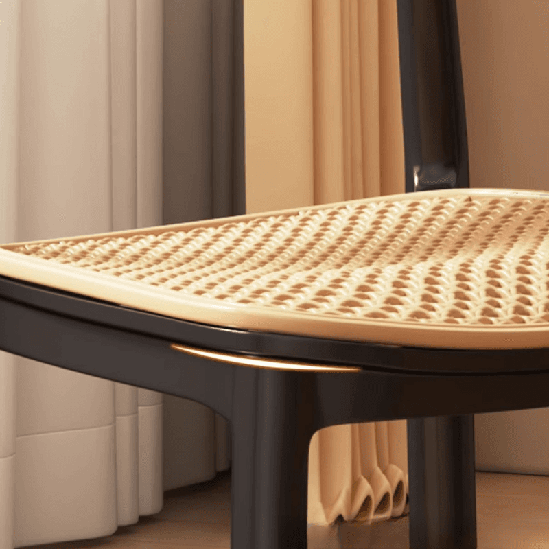 Contemporary Side Chair with Uncovered Back, Cocoa/Sage/Wood Grain Synthetic Legs thumbnail 12