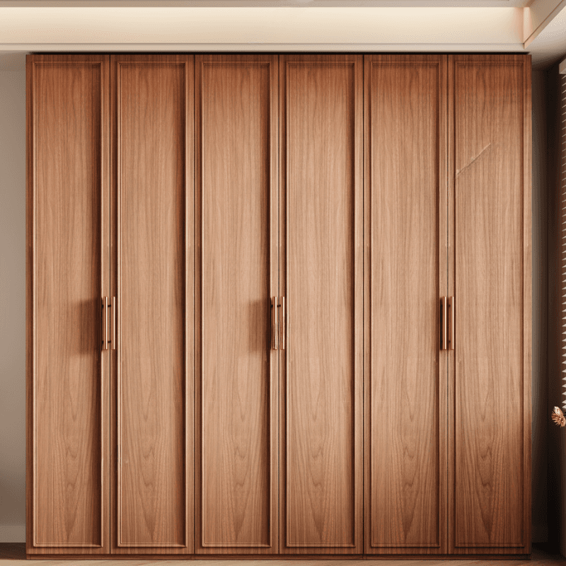 Acorn Minimalist Wooden Independent Wardrobe Closet with Soft Close Drawer, Soft Close Door, and Interior Shelves thumbnail 1